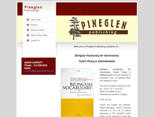 Tablet Screenshot of pineglenpublishing.com